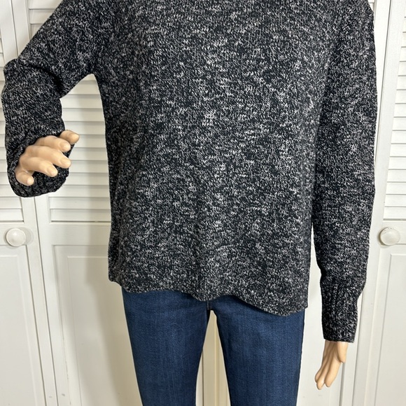 Jenni Kayne Recycled Cashmere, Wool & Cotton Turtleneck Marled Sweater XS - Picture 4 of 12